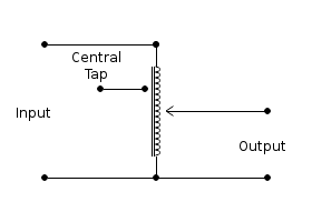 Wiring diagram - Central tap variator